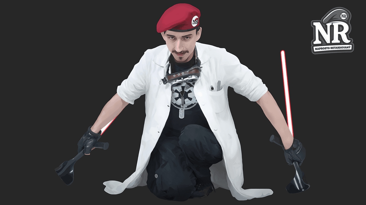 Cartoon art popularizátora vědy Martina Roty