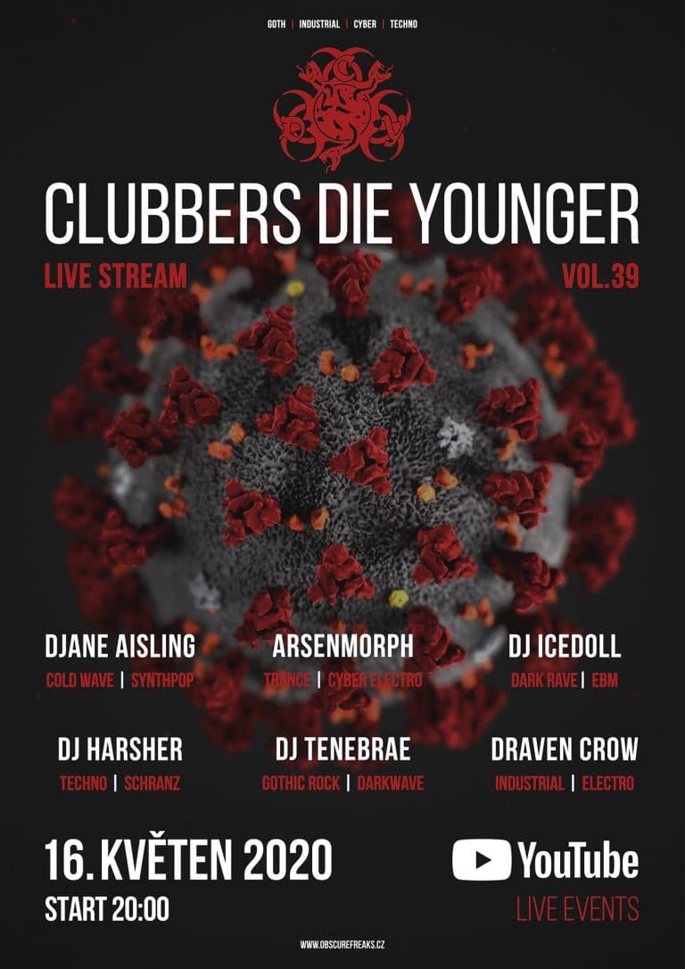 Plakát Clubbers Die Younger 2020