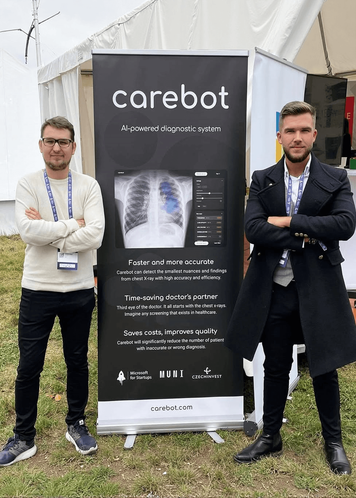 Fotografie rollupu pro Carebot