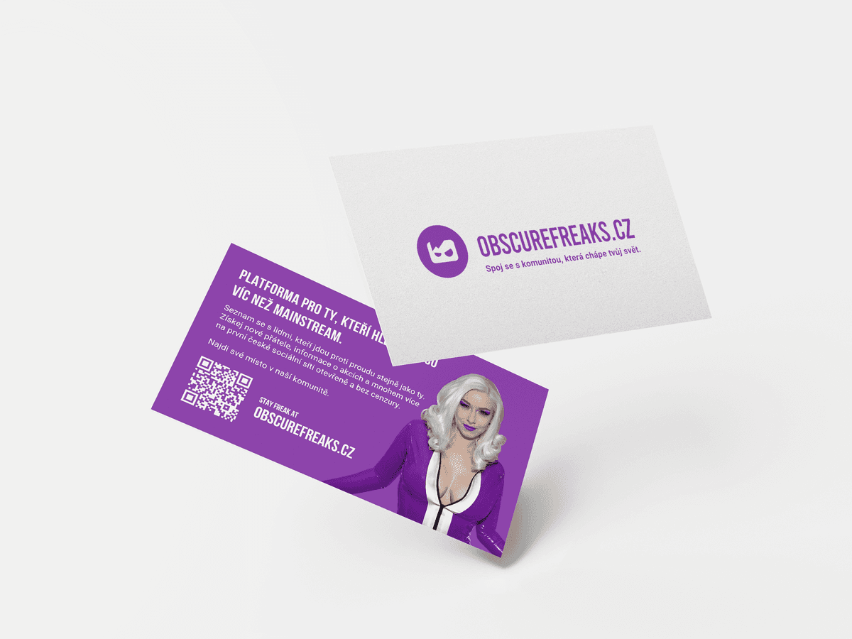 Vizitky obscurefreaks.cz