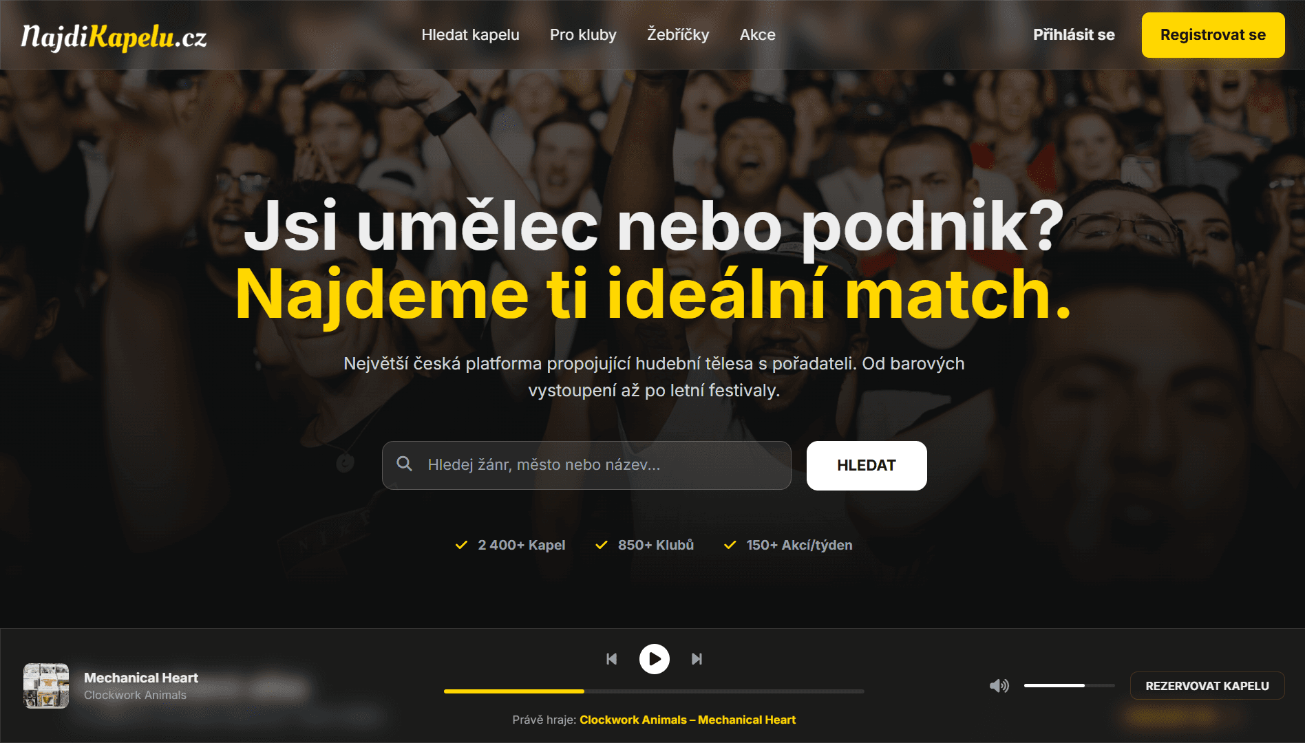 NajdiKapelu – případová studie